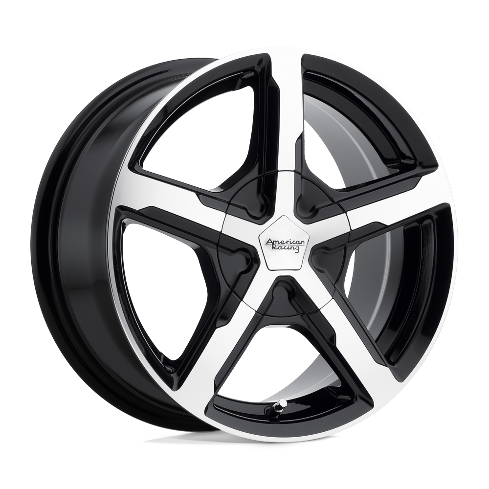 16x7 American Racing AR921 TRIGGER Gloss Blk Machined Wheel 5x100/5x105 (40mm)