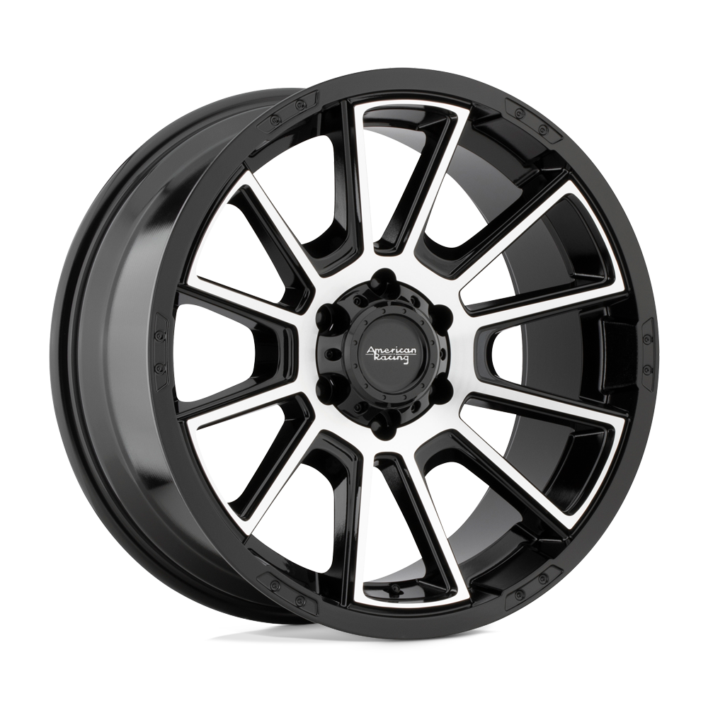 20x9 American Racing AR933 INTAKE Gloss Black Machined Wheel 6x4.5 (18mm)