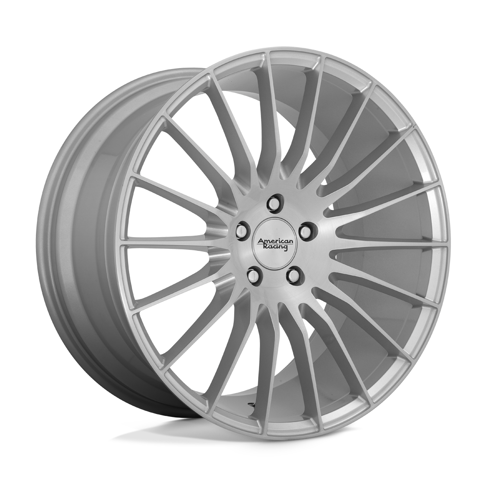 20x10 American Racing AR934 FASTLANE Brushed Silver Wheel 5x4.5 (40mm)
