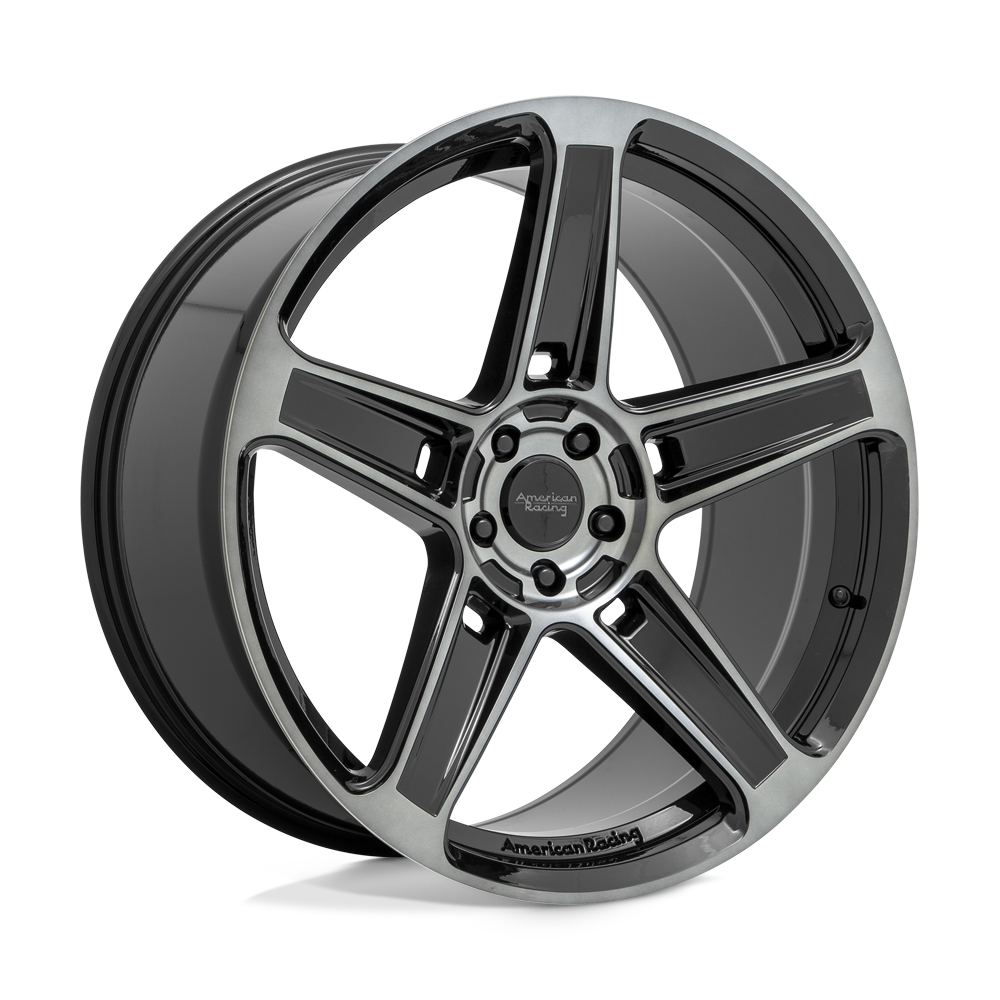 22x10.5 American Racing AR936 HELLION Gloss Blk W/ Gray Tint Wheel 5x115 (25mm)