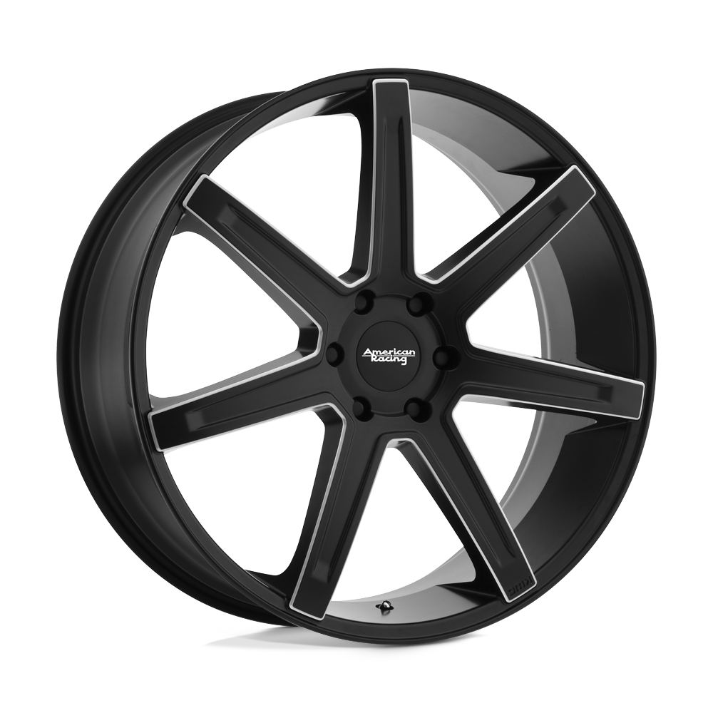 22x9.5 American Racing AR938 REVERT Satin Black Milled Wheel 5x120 (38mm)