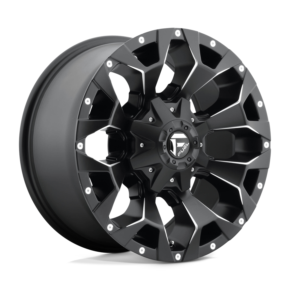 18x9 Fuel D546 Assault Matte Black & Milled Wheel 6x135/6x5.5 (-13mm)
