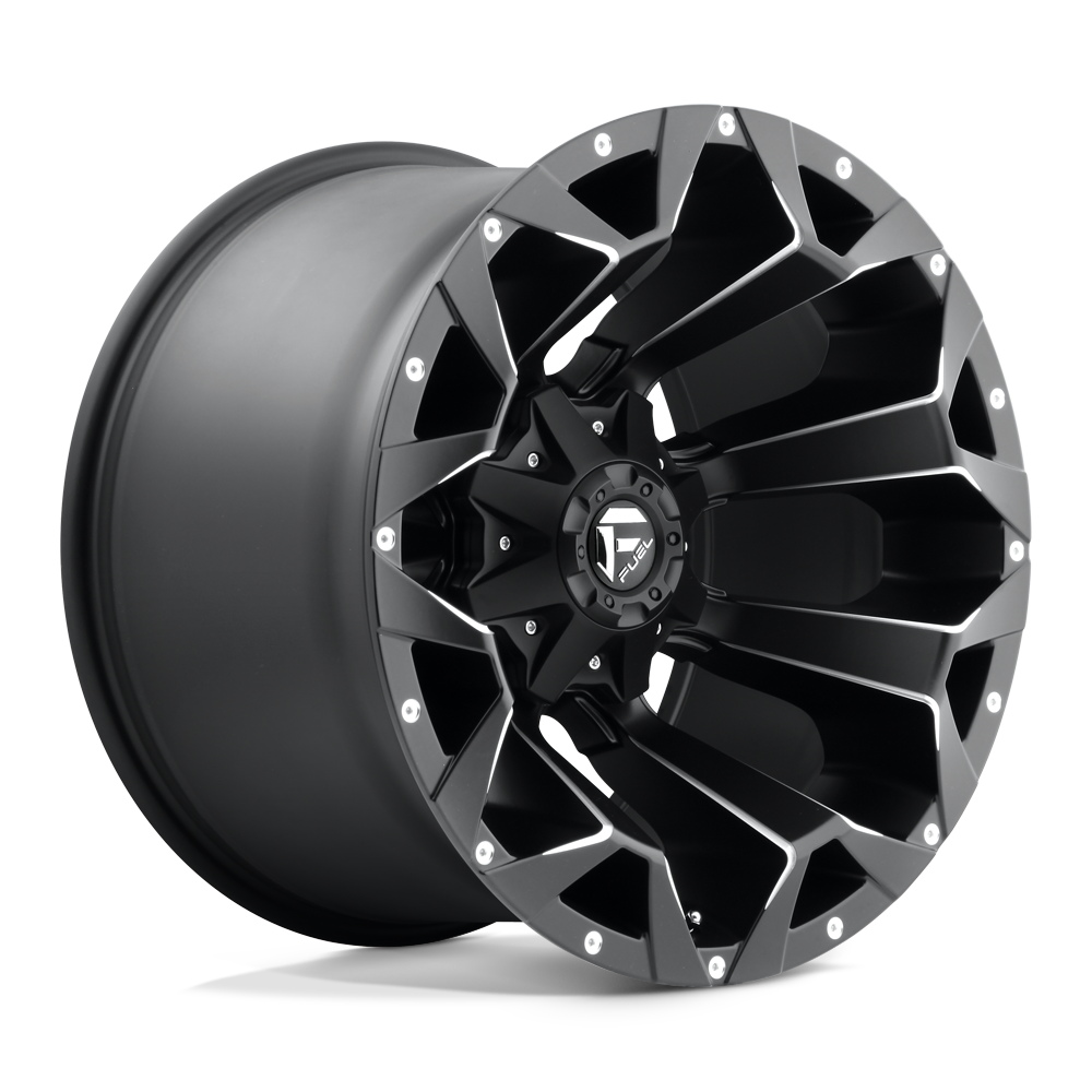 20x12 Fuel D546 Assault Matte Black & Milled Wheel 6x135/6x5.5 (-43mm)