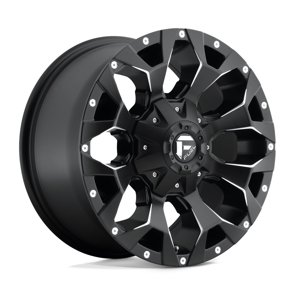 17x8.5 Fuel D546 Assault Matte Black & Milled Wheel 6x135/6x5.5 (25mm)