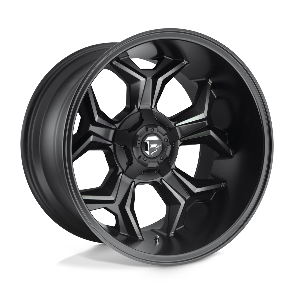 20x12 Fuel D605 Avenger Black Machined W/Tint Wheel 6x5.5/6x135 (-44mm)