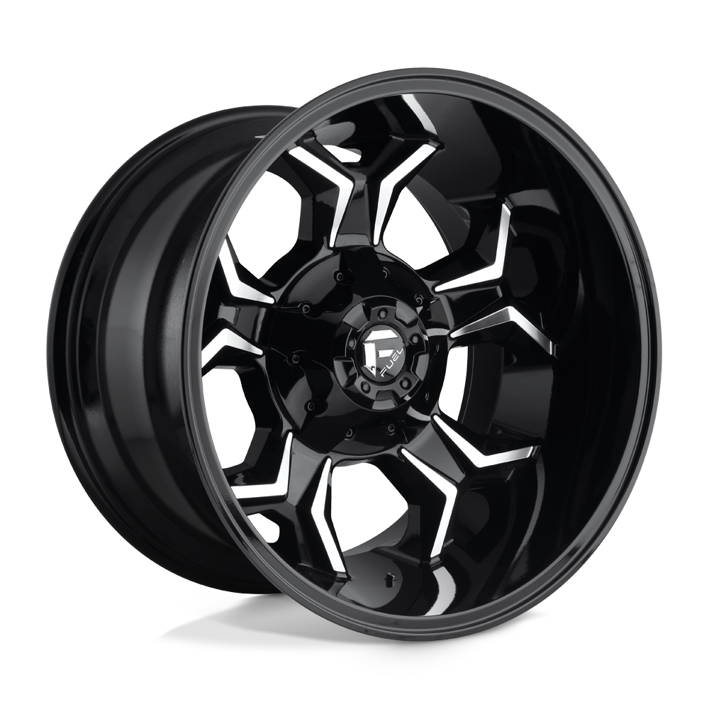 20x12 Fuel D606 Avenger Gloss Black Milled Wheel 8x6.5 (-44mm)