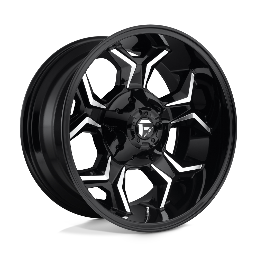 20x9 Fuel D606 Avenger Gloss Black Milled Wheel 5x5.5/5x150 (20mm)