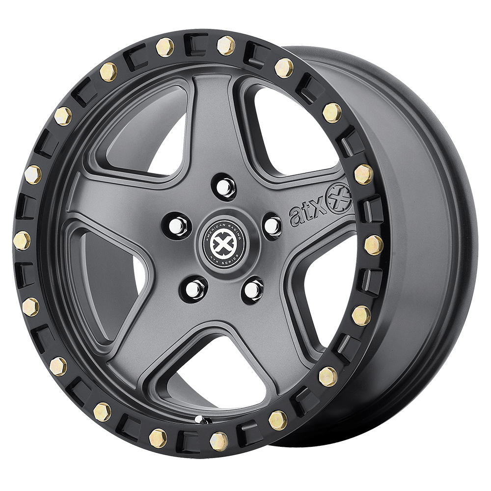 20x10 ATX Series AX194 RAVINE Matte Gray Black Reinforcing Wheel 5x5 (-24mm)