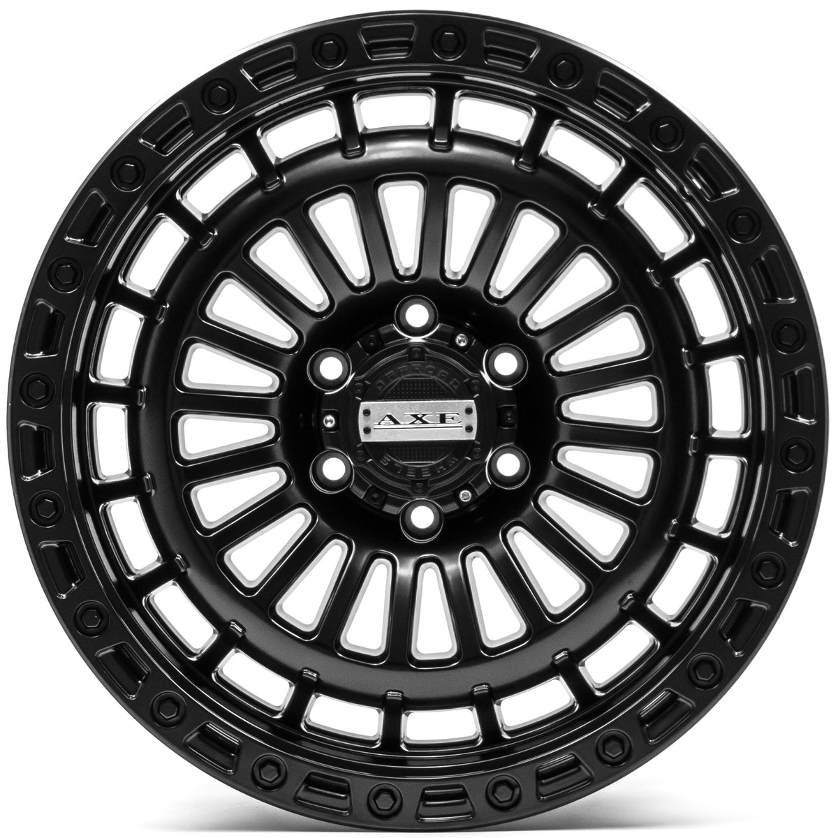 17x9 Axe Triton Satin Black Wheel 6x5.5 (-15mm)