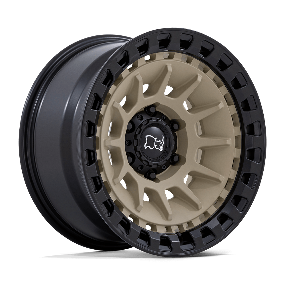 17x8.5 Black Rhino Barrage Desert Sand On Matte Black Wheel 6x5.5 (-10mm)