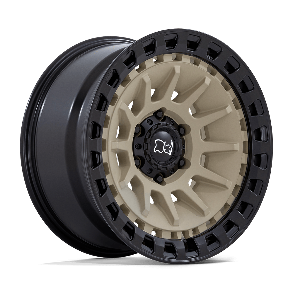 18x9 Black Rhino Barrage Desert Sand On Matte Black Wheel 6x135 (0mm)