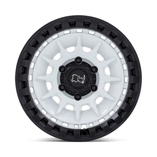 17x8.5 Black Rhino Barrage Gloss White On Matte Black Wheel 6x135 (-10mm)