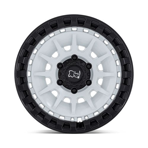 18x9 Black Rhino Barrage Gloss White On Matte Black Wheel 6x135 (0mm)