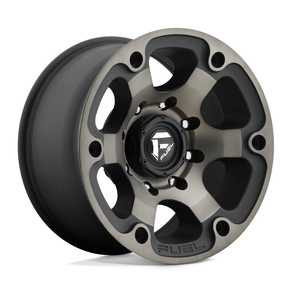 17x9 Fuel D564 Beast Matte Black & Machined Wheel 8x6.5 (1mm)