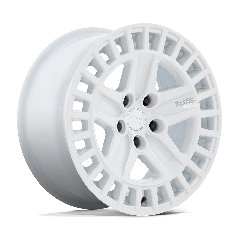 18x8.5 Black Rhino Alston Gloss White Wheel 5x4.5 (25mm)