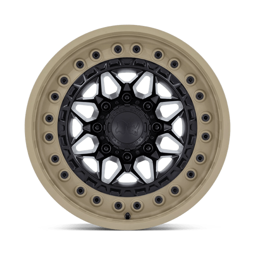 17x9 Black Rhino Alpha Matte Black With Sand Lip Wheel 6x135 (-12mm)