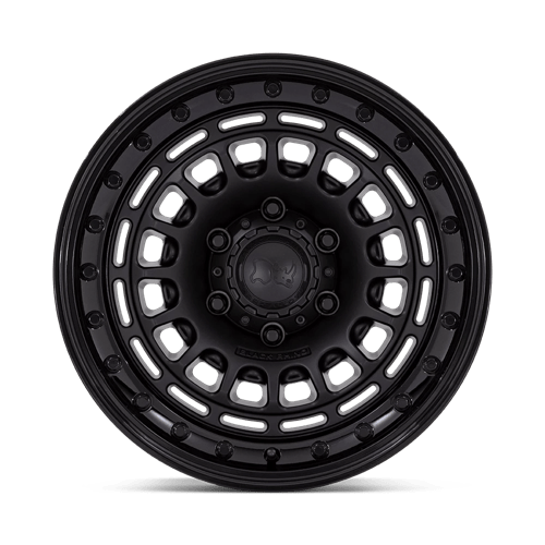 17x9 Black Rhino BR014 Sahara Matte Black W/ Gloss Black Lip Wheel 6x4.5 (-12mm)