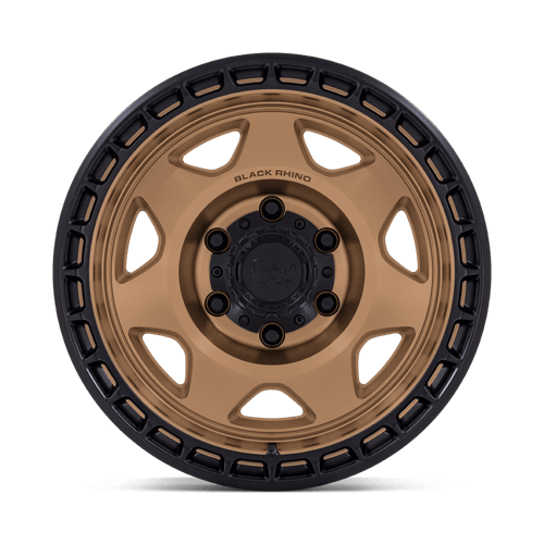 17x8.5 Black Rhino BR018 Voyager Matte Bronze Black Lip Wheel 6x4.5 (-10mm)