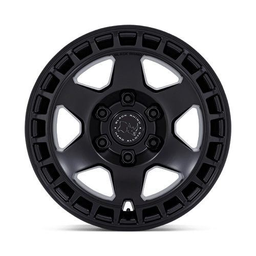 18x8 Black Rhino Hard Alloys BR022 Bahari Matte Black Wheel 6x5.5 (45mm)