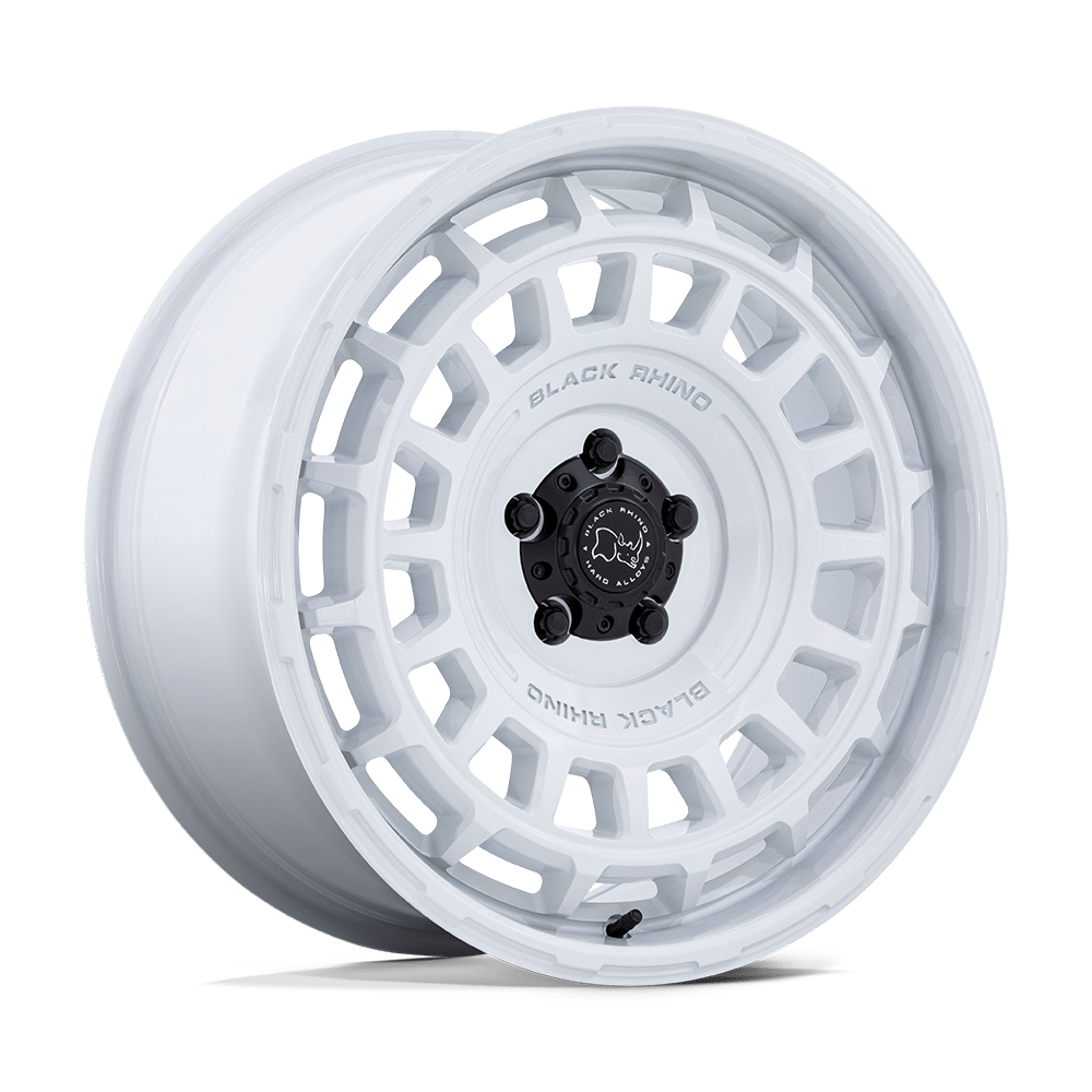 17x8.5 Black Rhino BR024 Awol Gloss White Wheel 6x5.5 (-10mm)