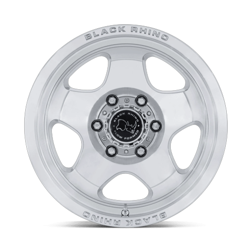 17x8 Black Rhino BR031 Sol Glossy Silver Machined Face Wheel 6x135 (38mm)