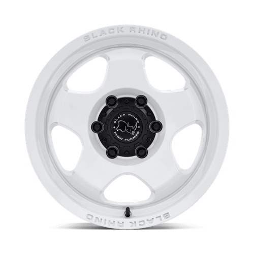17x8.5 Black Rhino Hard Alloys BR031 Sol Glossy White Wheel 6x5.5 (0mm)