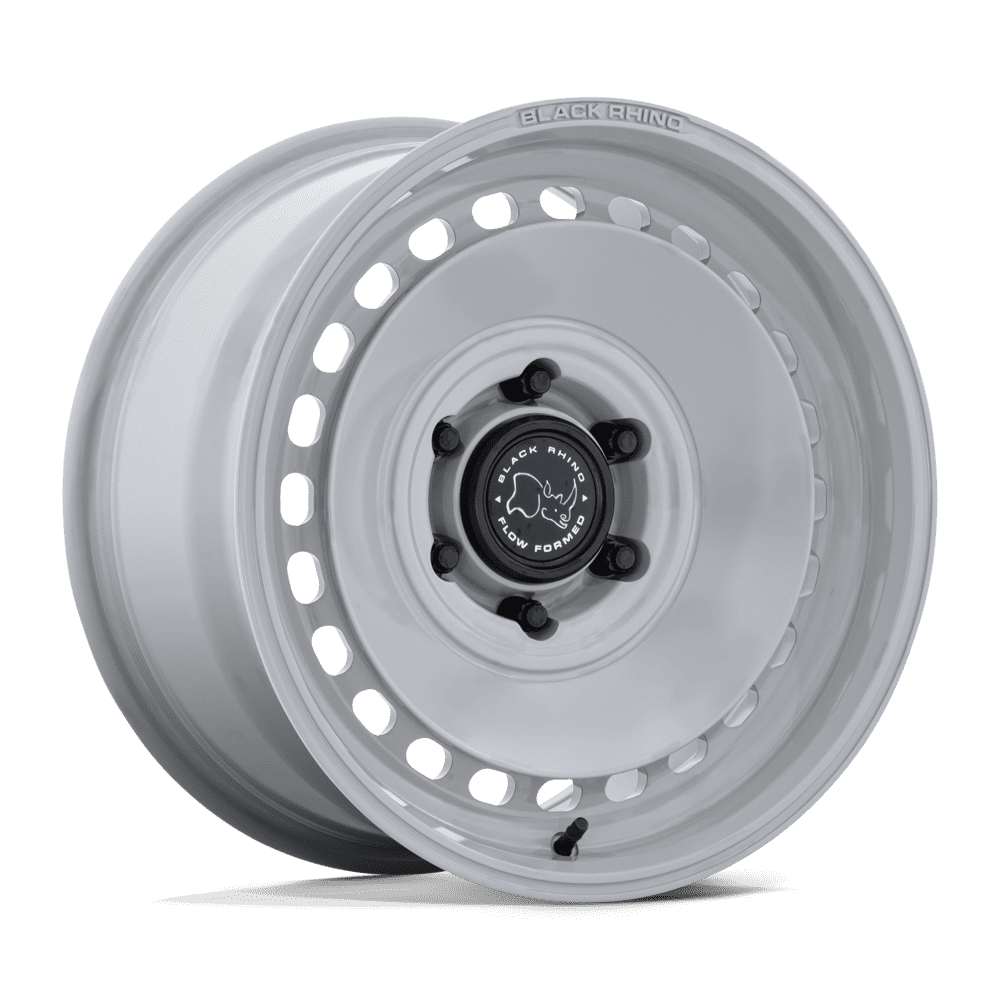 17x8.5 Black Rhino Hard Alloys BR036 Basin Grayspace Wheel 6x5.5 (0mm)