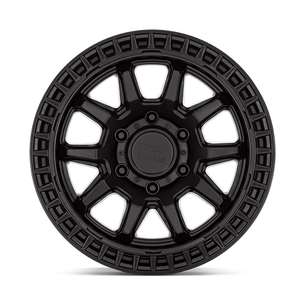 17x8.5 Black Rhino Calico Matte Black Wheel 5x5 (34mm)