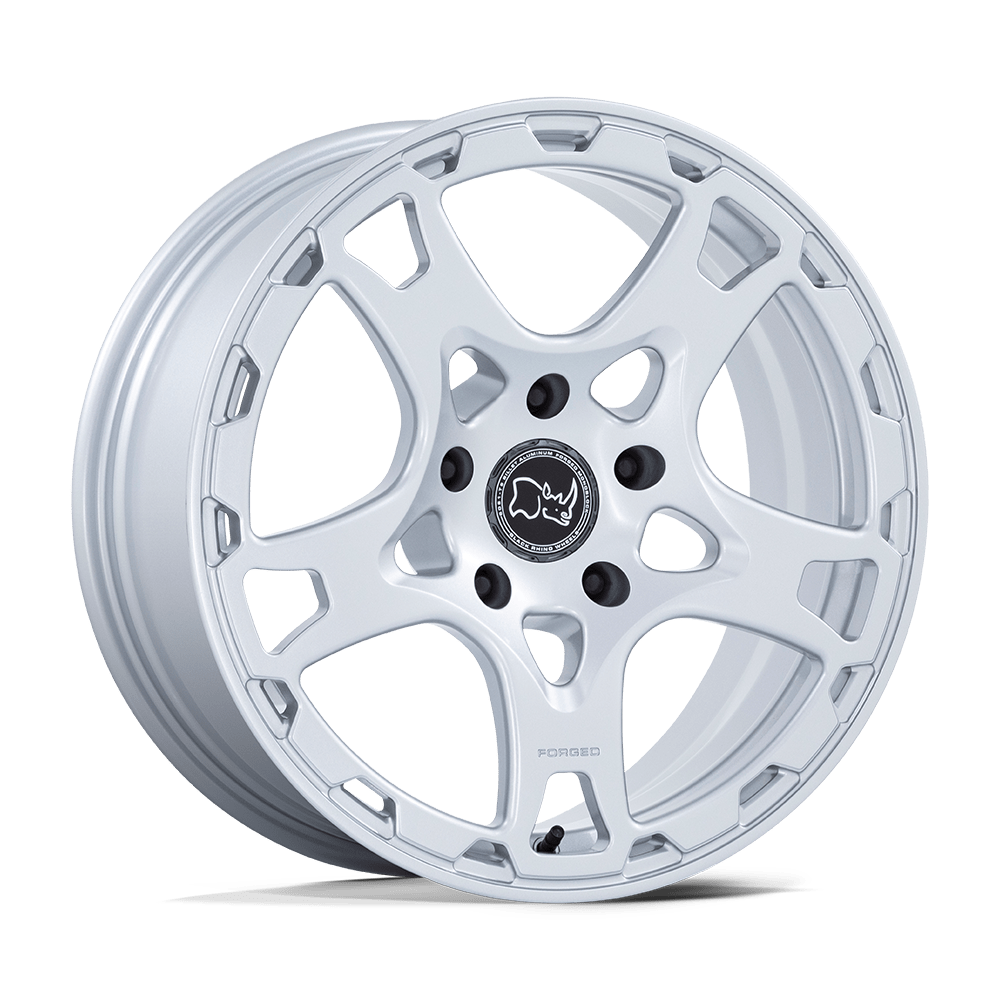 18x8 Black Rhino Klaue FORGED Silver Wheel 5x130 (20mm)