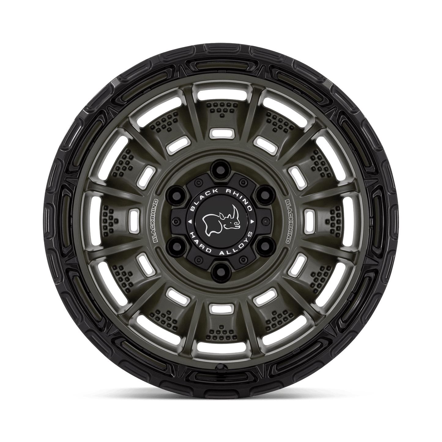 20x10 Black Rhino Legion Olive Drab Green With Black Lip Wheel 8x170 (-18mm)