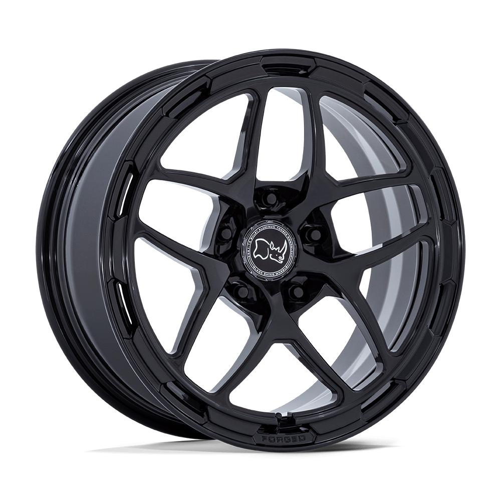 18x8 Black Rhino Stallberg FORGED Gloss Black Wheel 5x130 (20mm)