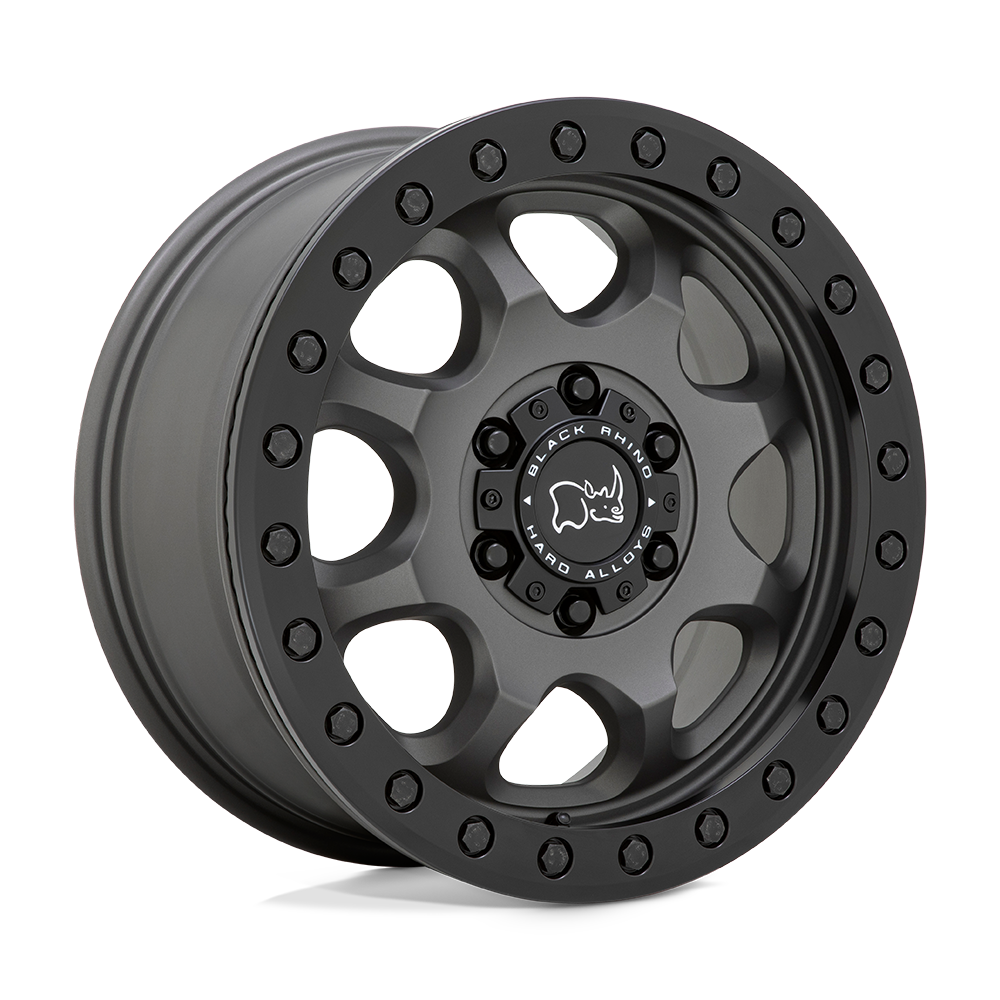17x8 Black Rhino Venture Beadlock Gunmetal W/Black Hardware Wheel 6x130 (38mm)