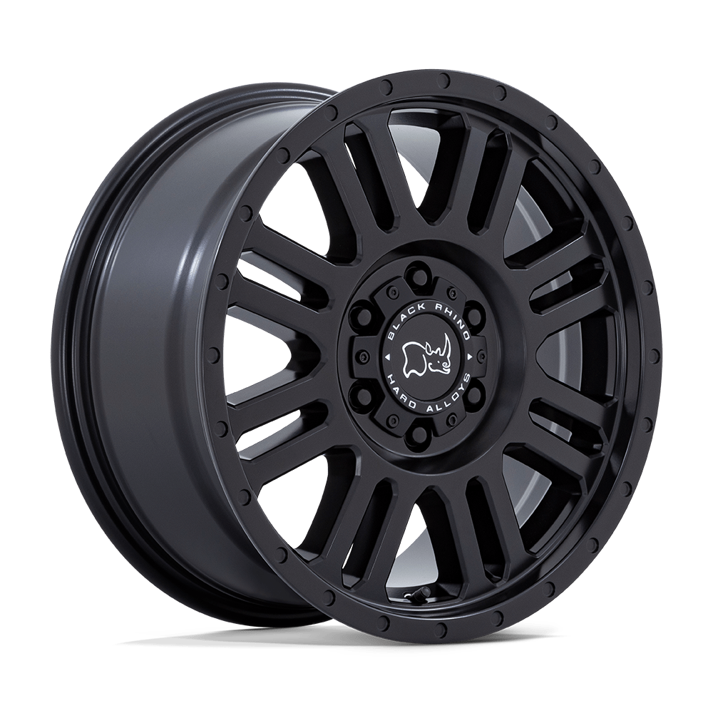 16x8 Black Rhino Yellowstone Matte Black Wheel 5x160 (45mm)