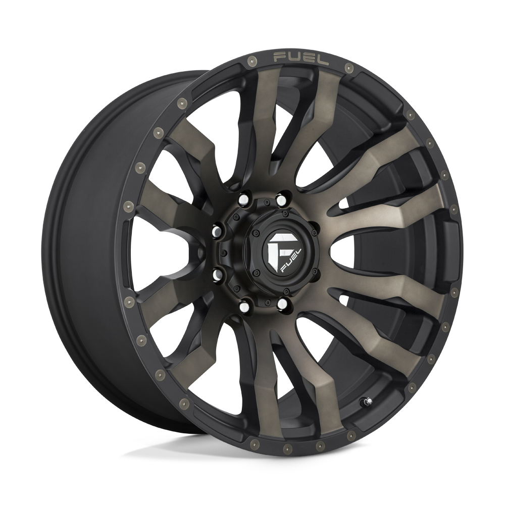 22x12 Fuel D674 BLITZ MATTE BLACK DOUBLE DARK TINT Wheel 6x5.5 (-44mm)