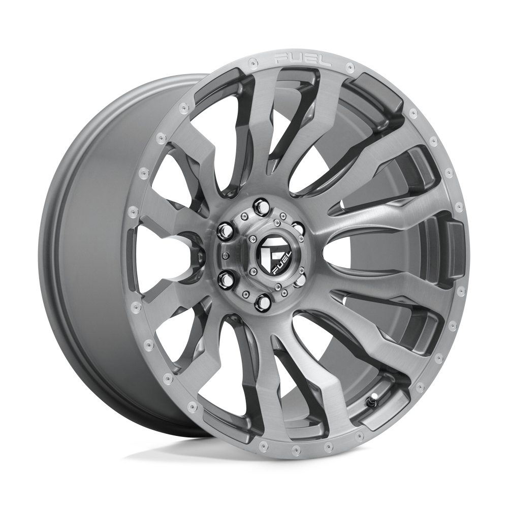 22x10 Fuel D693 BLITZ PLATINUM BRUSH GUN MTL TINTED Wheel 6x135 (-18mm)