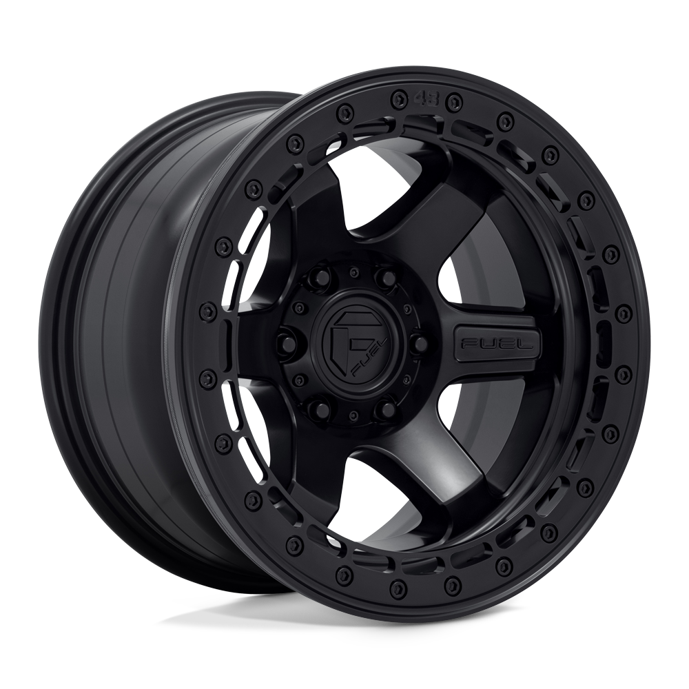 17x9 Fuel D122 Block BEADLOCK Matte Black Wheel 6x5.5 (-15mm)