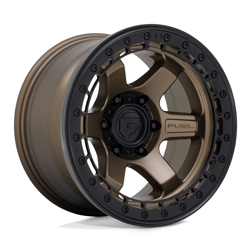 17x9 Fuel D124 Block BEADLOCK Matte Bronze Wheel 6x5.5 (-15mm)