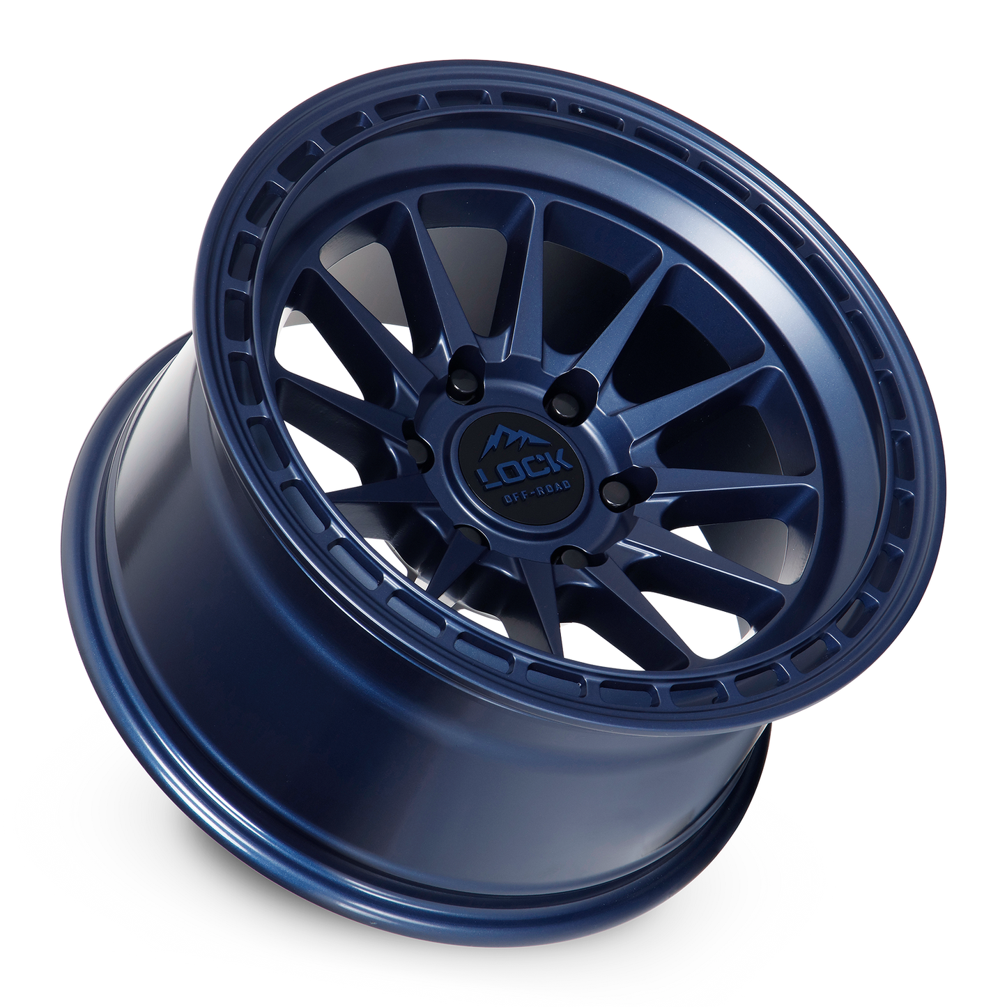 17x9 Lock Off-Road Baja Matte Blue Wheel 6x135 (-12mm)