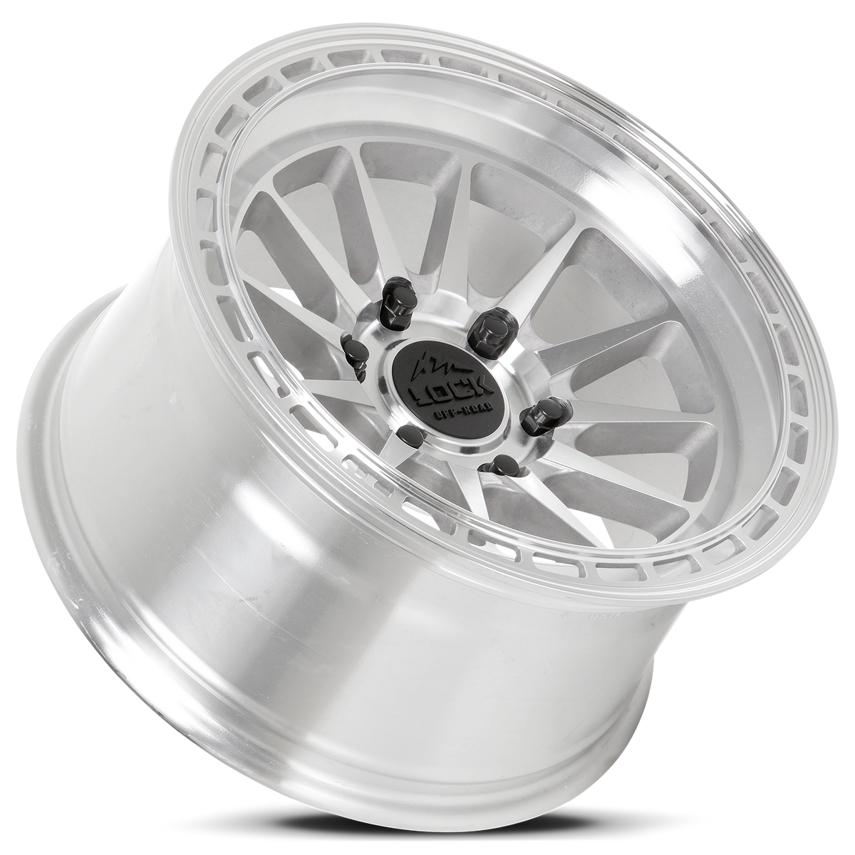 17x9 Lock Off-Road Baja Machine With Clear Coat Wheel 6x135 (0mm)