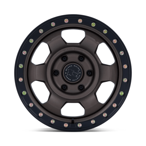 17x8.5 Black Rhino BR029 Trooper Burnt Bronze Matte Black Wheel 6x5.5 (-10mm)