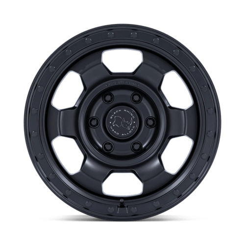 17x8.5 Black Rhino Hard Alloys BR029 Trooper Matte Black Wheel 5x5 (-10mm)