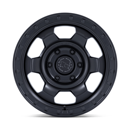17x8.5 Black Rhino Hard Alloys BR029 Trooper Matte Black Wheel 5x5 (-10mm)