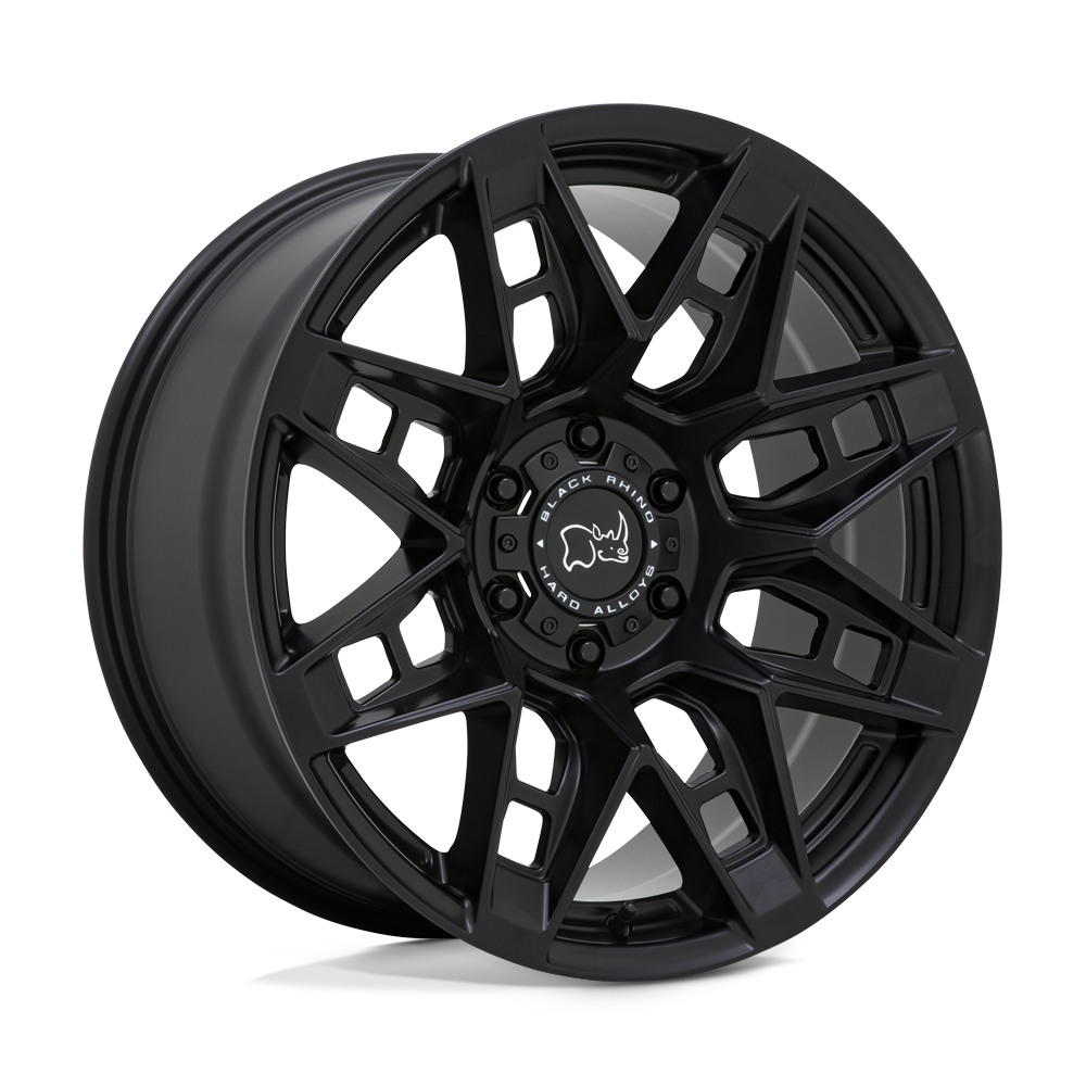 20x9.5 Black Rhino CAPROCK Matte Black Wheel 6x135 (12mm)