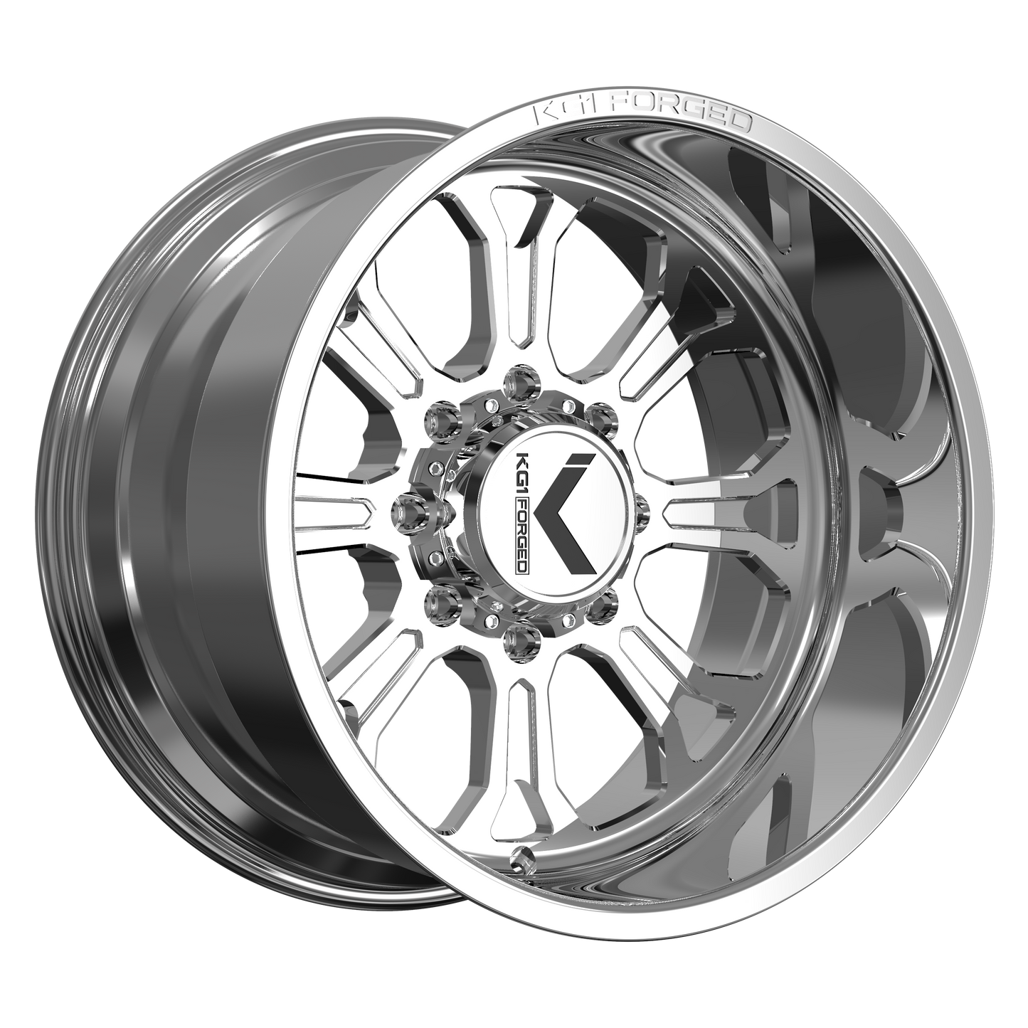 20x12 KG1 Forged KT060 Checkmate Polished Wheel 8x180 (-44mm)