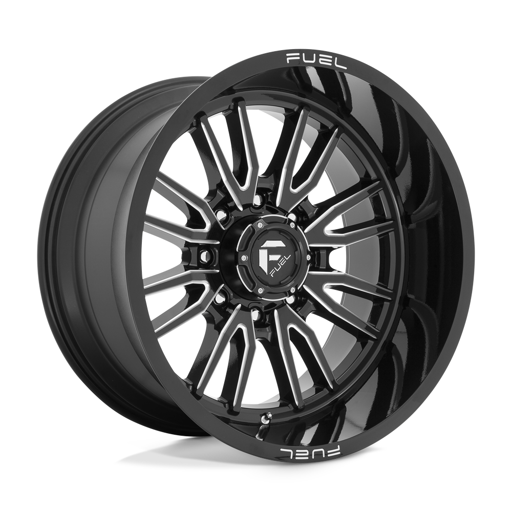 22x12 Fuel D761 CLASH Gloss Black Milled Wheel 8x170 (-44mm)