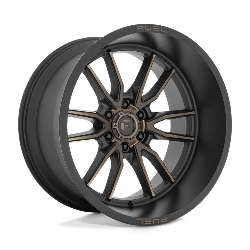 22x12 Fuel D762 CLASH Matte Black Double Dark Tint Wheel 6x135 (-44mm)