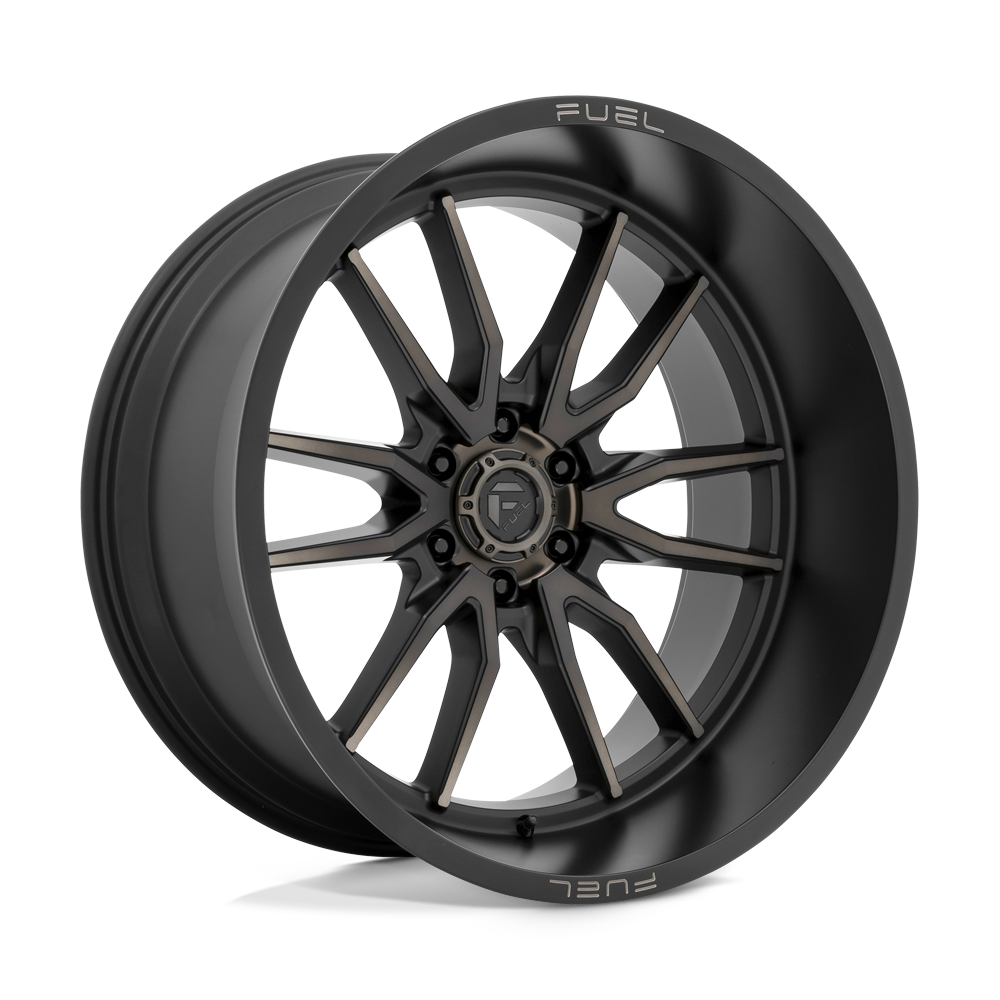 24x12 Fuel D762 CLASH Matte Black Double Dark Tint Wheel 6x135 (-44mm)