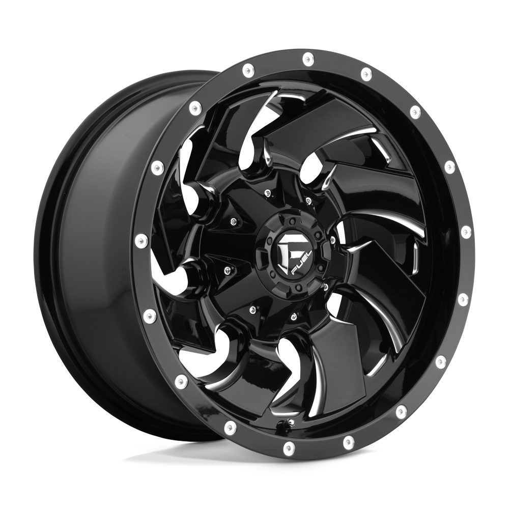 17x9 Fuel D574 Cleaver Gloss Black & Milled Wheel 6x135/6x5.5 (-12mm)