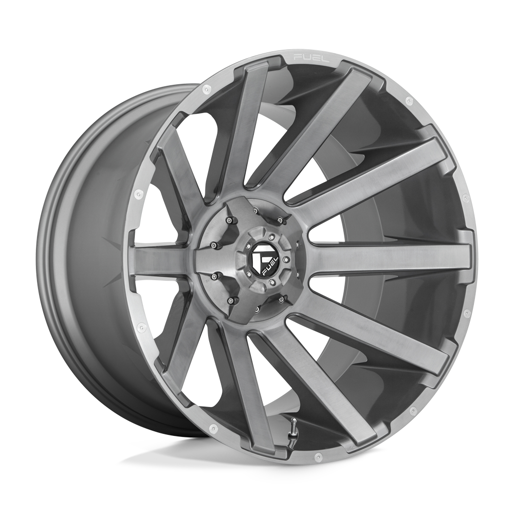 24x14 Fuel D714 CONTRA PLAT BRUSH GUN MTL TINT Wheel 5x5/5x5.5 (-75mm)