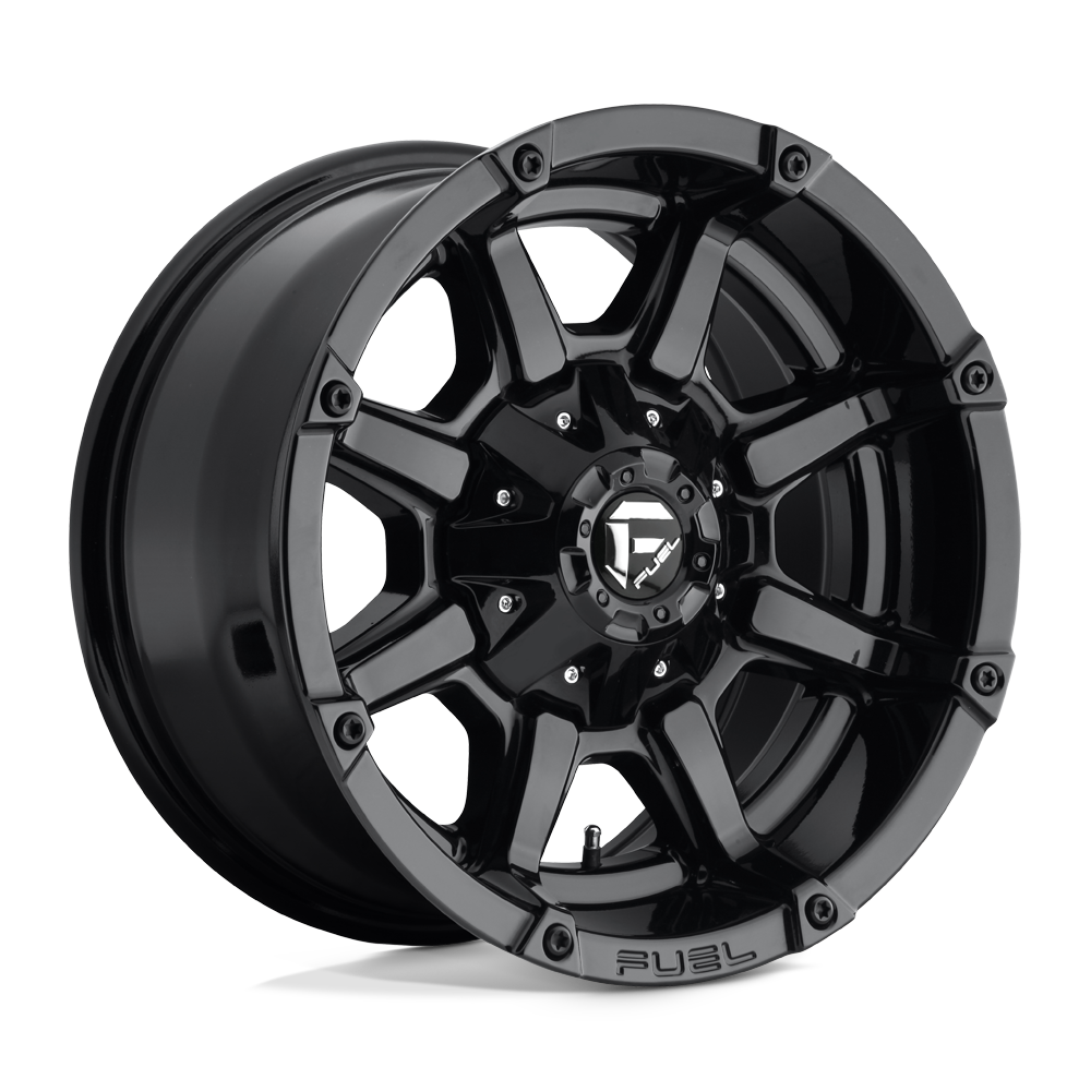 17x9 Fuel D575 Coupler Gloss Black Wheel 6x135/6x5.5 (-12mm)